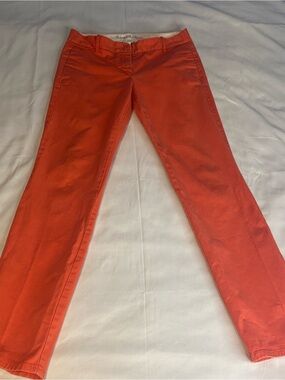 Womans Bennett ChinoStraight-Leg Pants in Orange Size 6